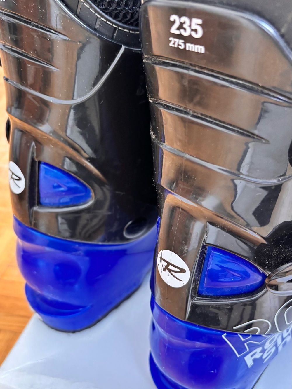 Rossignol Comp J4 Junior Ski Boots Size 23.5 (275mm) Black/Blue - Picture 4 of 8